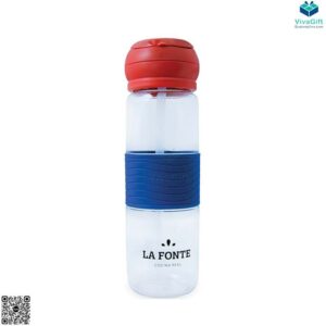 550ml Sports Plastic Water Bottle With Straw Zebra 004084